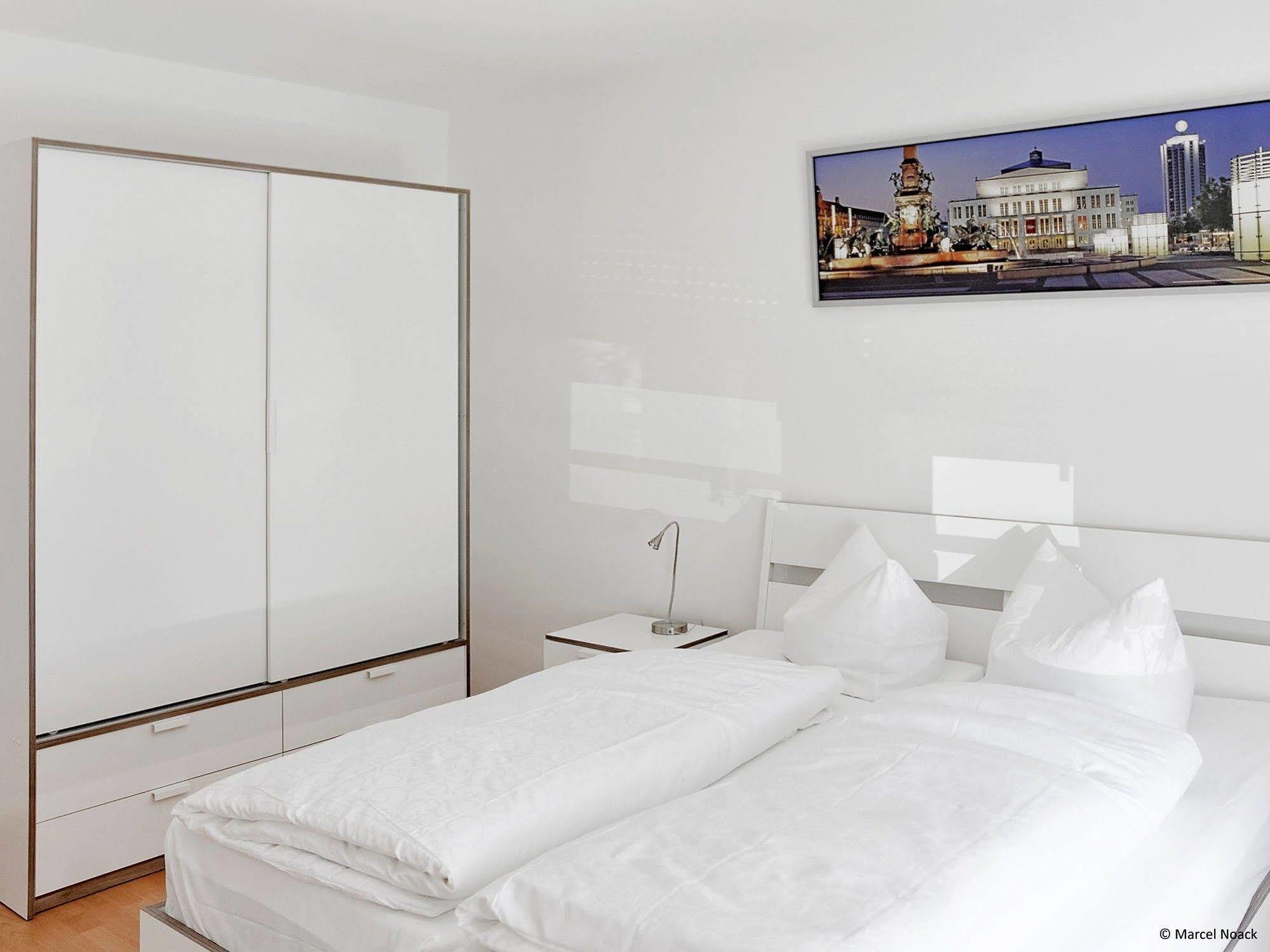 City Park Apartments - #11.02 - Luxus Apartment Mit Tiefgarage Leipzig Bagian luar foto